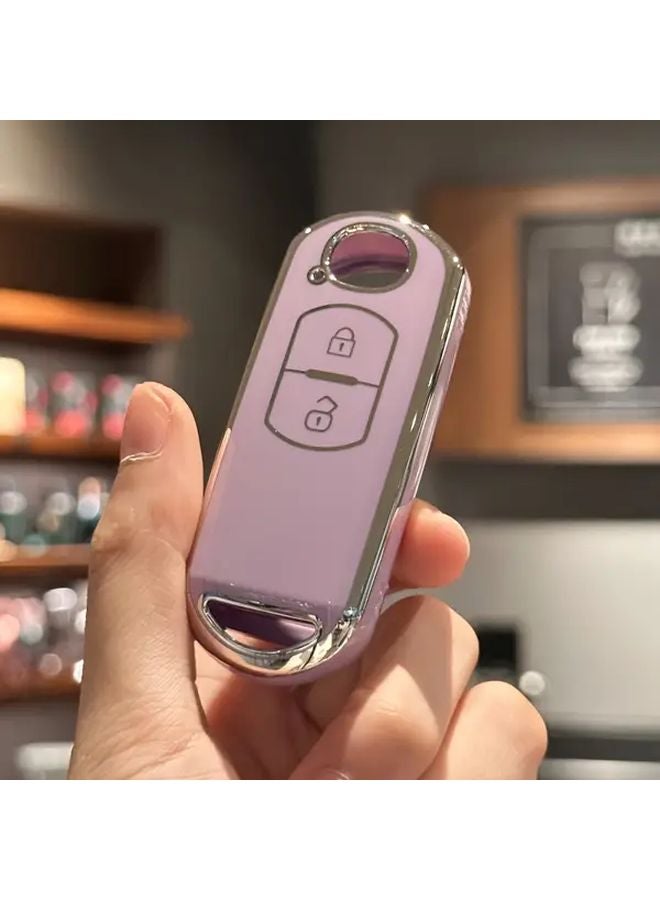 غطاء مفتاح سيارة من TPU ذهبي أسود لسيارات مازدا CX-3 وCX-5 وCX-7 وCX-9 ومياتا MX-5، حافظة واقية للريموت. - Image 5